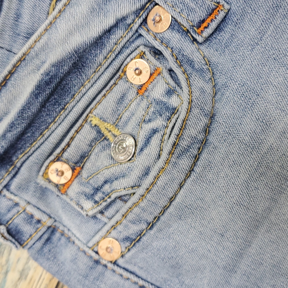 True Religion Light Wash Denim Shorts - Picture 7 of 11